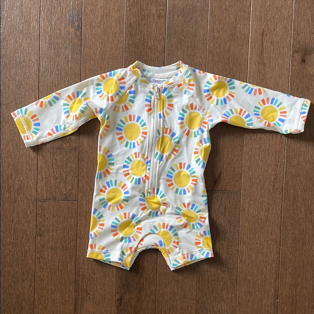 NWOT Hanna Andersson Baby Long Sleeve Rashguard Swimsuit 3-6M